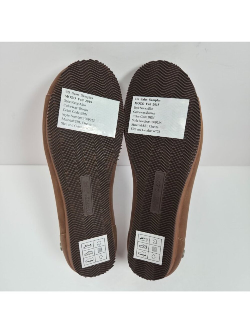 Mozo Aliso Women's Brown Chevre Leather Ballet Flats US Size 7 NWOT SAMPLE - Picture 6 of 7